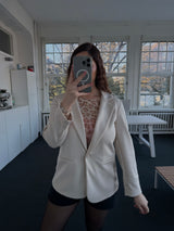 Blazer bestseller Soft– One Size (36–40), mit Knopf beige