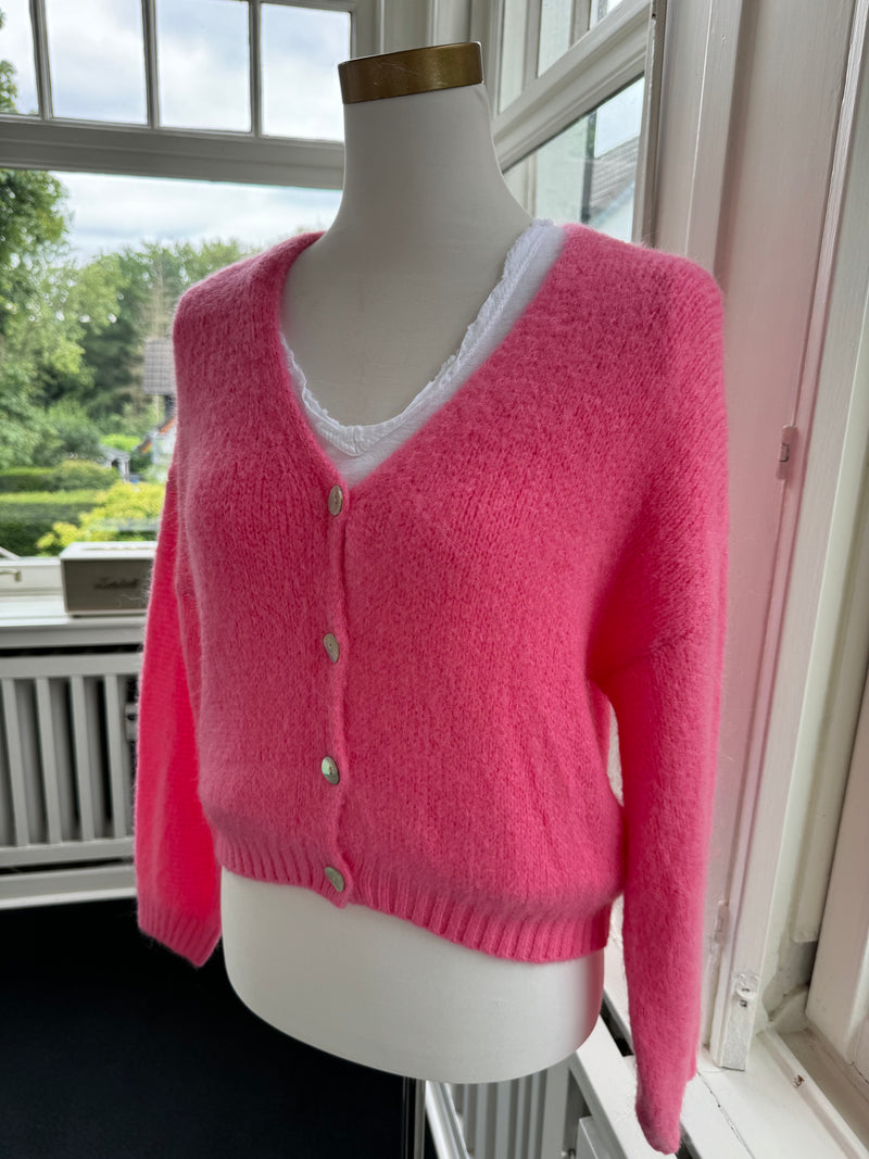 Strickjacke Ela short soft rosa