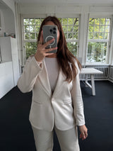 Blazer bestseller Soft– One Size (36–40), mit Knopf beige