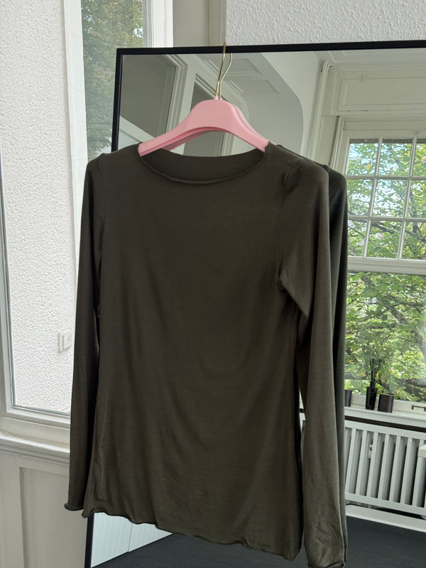 Oberteil Cashmere sehr dünner Stoff grün