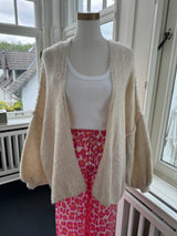 STRICKJACKE CHERRY LEICHTE BALLONÄRMEL BEIGE