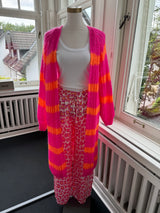 Strickjacke limited edition orange/pink