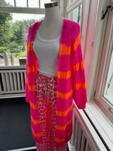 Strickjacke limited edition orange/pink