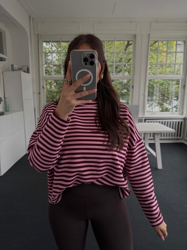 Oberteil bestseller kastiger Schnitt pink/bordeaux