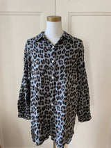 Muslin blouse shirt leopard in several colors