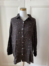 Muslin blouse shirt leopard in several colors