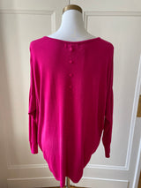 Fine top with pink buttons