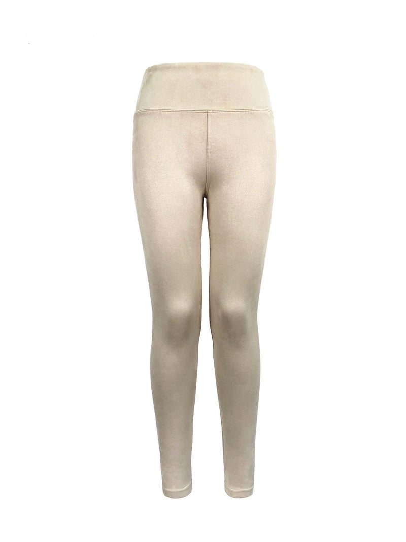 Leggings veloursleder Highwaist in zwei Farben